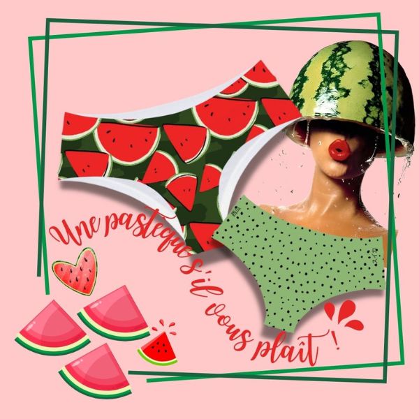 Monokini / Culotte PASTÈQUE
