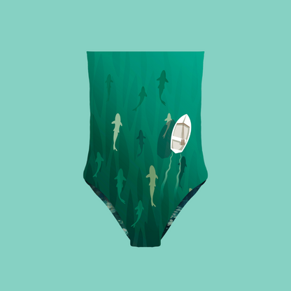 Maillot de Bain 1 pièce Jade / Riviera
