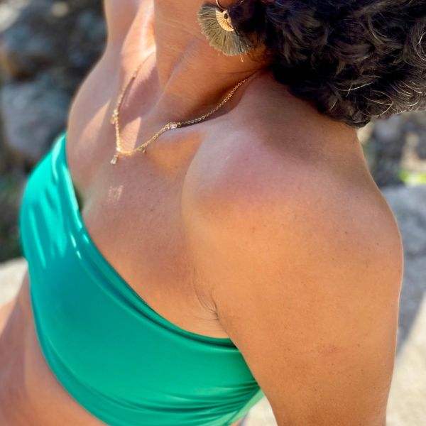 "Meadow Green" bandeau bra
